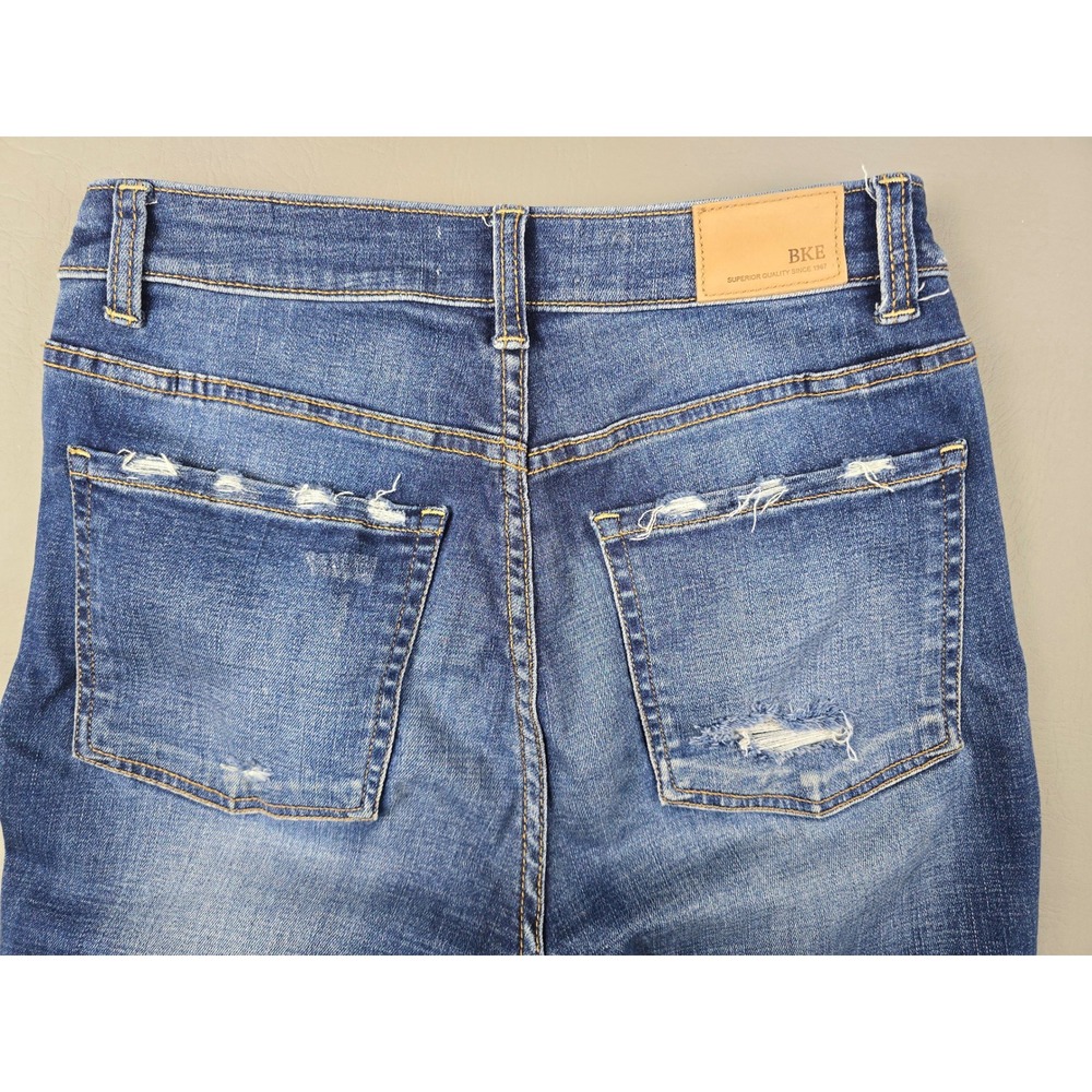BKE Billie High Rise Ankle Skinny Distressed Jeans Blue Size 28 - Picture 7 of 13